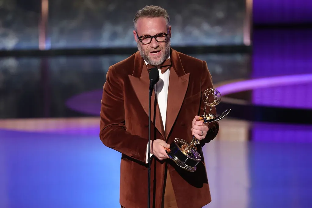 Seth Rogen Wins First Emmy for Lead Actor Role on 'The Studio': 'I've Never Won Anything in My Life'