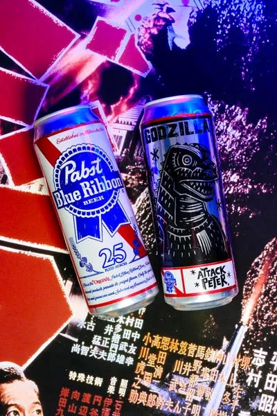 Pabst Blue Ribbon Pairs Up With Godzilla For A Monster Drop Of Cans