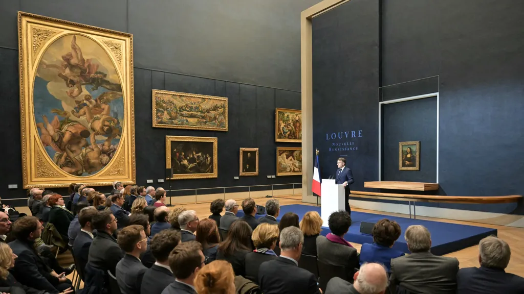President Emmanuel Macron's Cultural Legacy At Risk After Louvre Chief Resigns