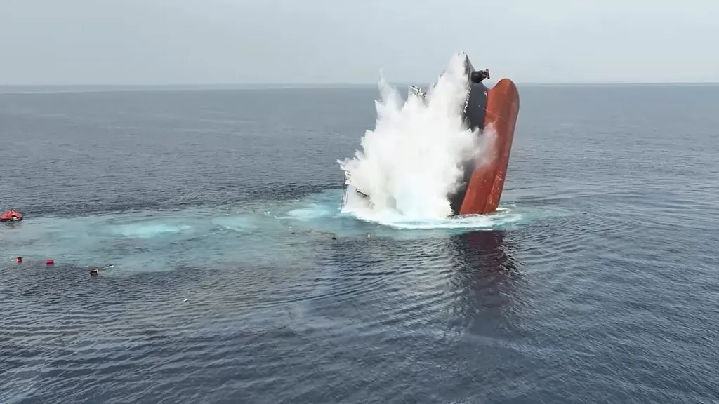 Houthis blow up another cargo ship