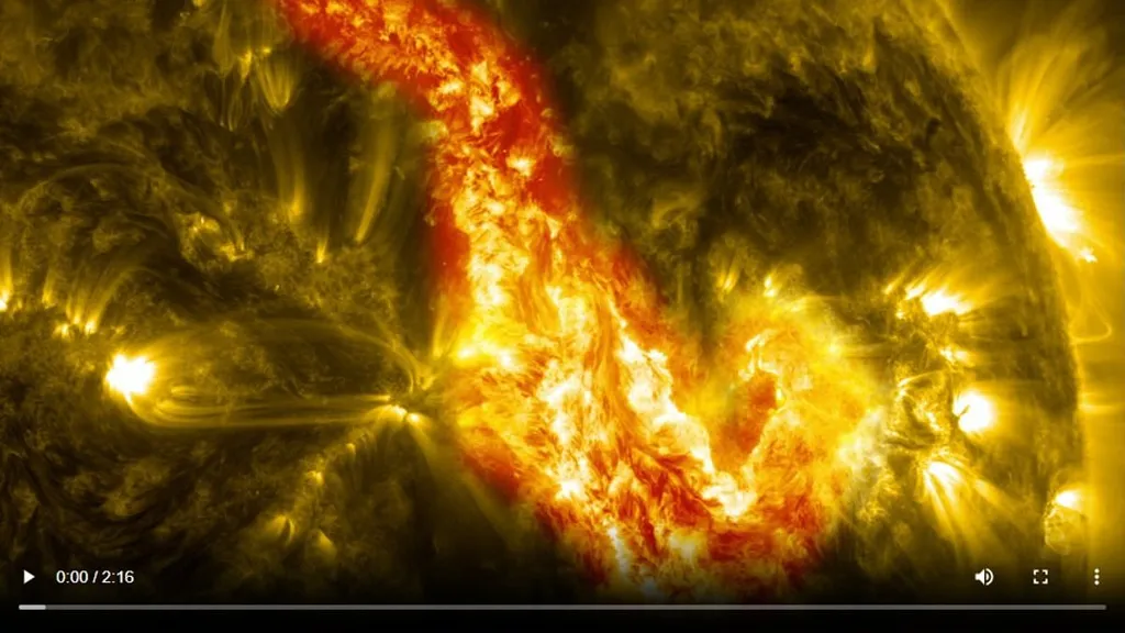 Massive 250,000-mile-long 'canyon of fire' erupts on the sun