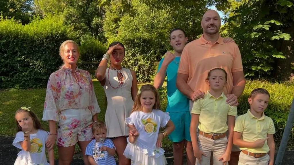 Tyson Fury and wife Paris enjoy holiday on Isle of Man with their kids