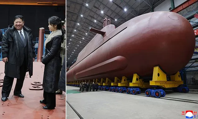 Kim Jong Un takes his daughter to see North Korea's latest submarine