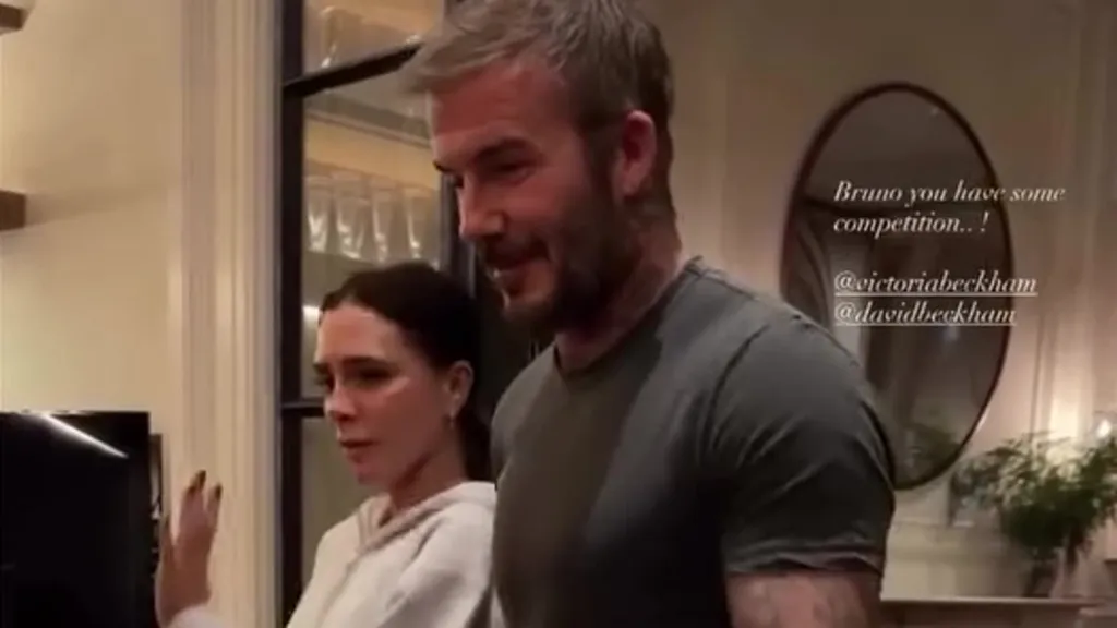 David and Victoria Beckham dance away their family woes