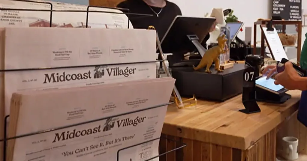 Extra! Extra! In Maine, a cafe helps subsidize a community newspaper