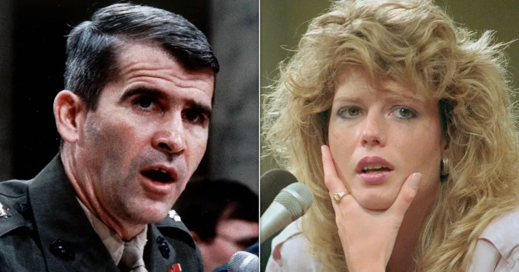 Oliver North And Fawn Hall, Key Players In The Iran-Contra Scandal, Are Married