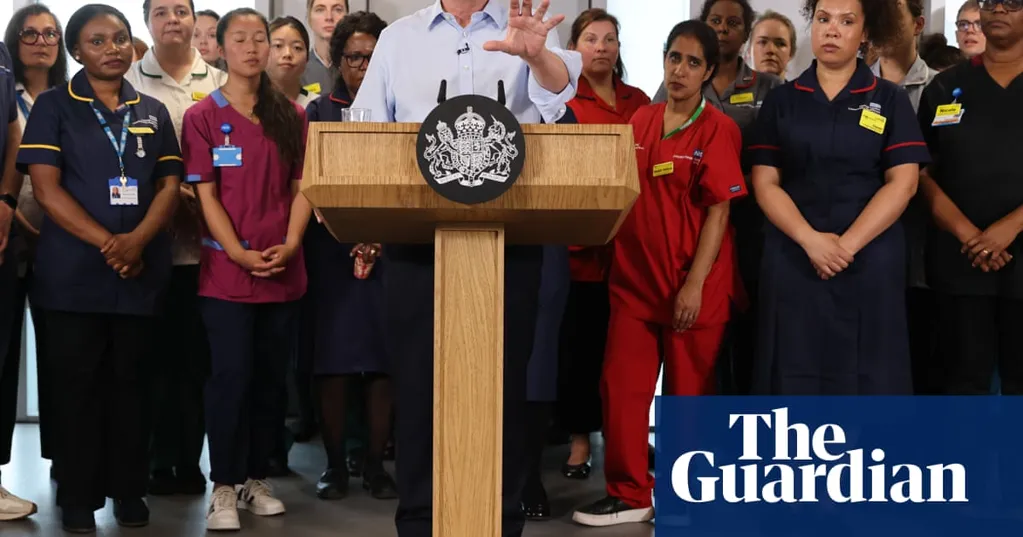 Starmer outlines 10-year plan to change NHS 'from sickness service to health service'