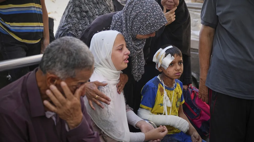 Gaza health authorities say Israel kills 44 waiting for aid as war's death toll passes 56,000