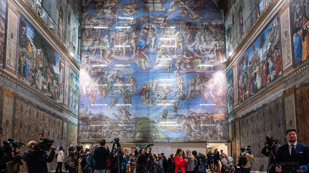 Michelangelo's fresco gets a facial as Vatican shows off cleaning