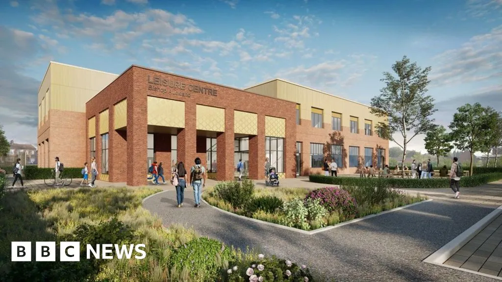 How is Bishop Auckland's new leisure centre being built?