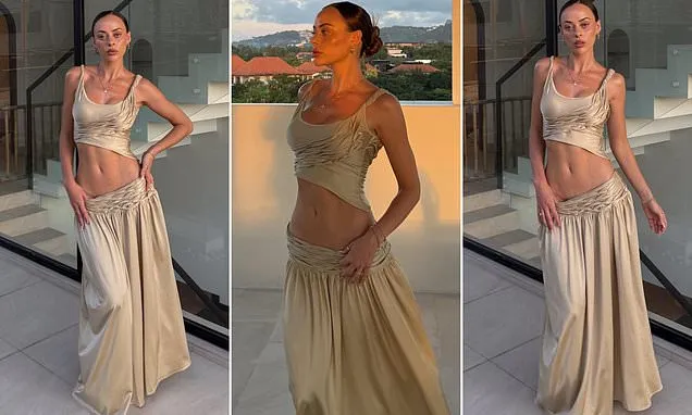 Em Davies shows off her slim figure and toned abs on luxe Bali getaway