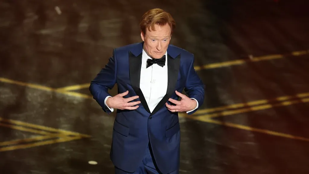 Conan O'Brien shocks Oscars crowd with awkward Jeffrey Epstein joke
