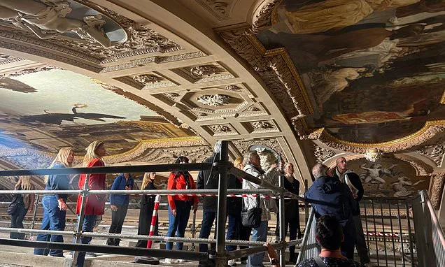 Klimt ceiling paintings on display in Vienna theater´s daily...