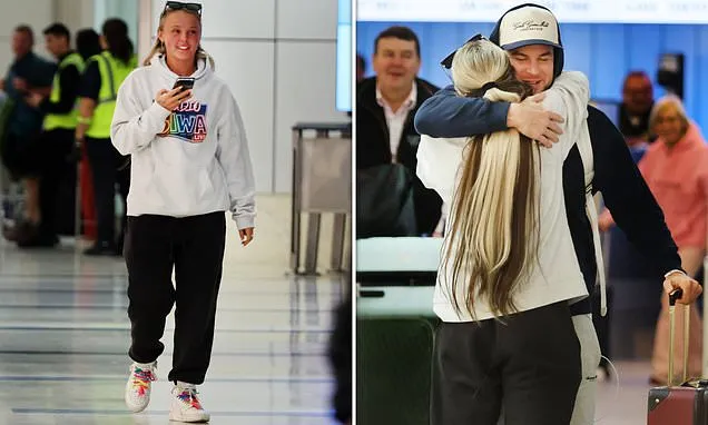 JoJo Siwa greets boyfriend Chris Hughes with a hug in LA