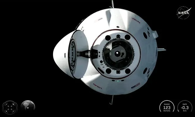 Four new astronauts arrive at the International Space Station to...