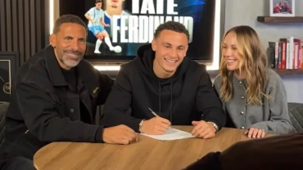 Rio Ferdinand supports son as he signs for agency backed by his dad