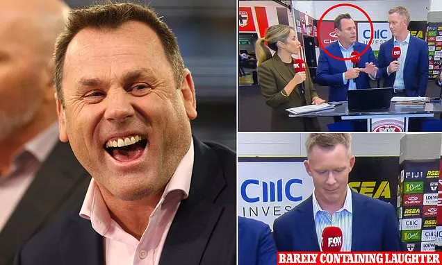 Footy great makes a VERY sexually suggestive slip of the tongue on TV