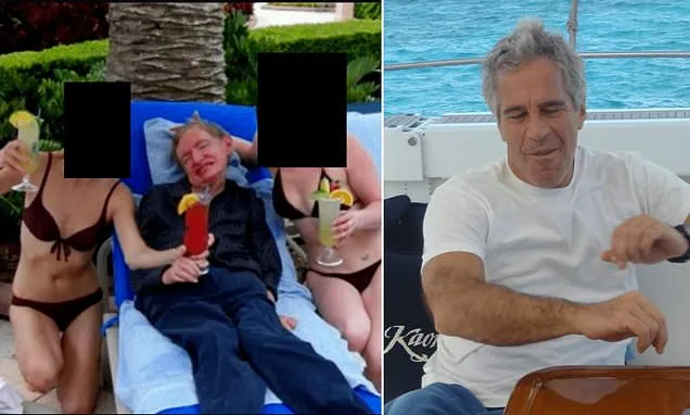 Stephen Hawking seen grinning with girls in Epstein files photo
