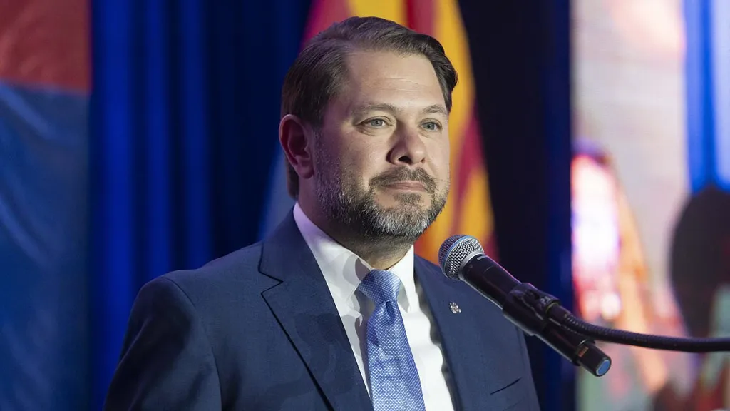 Democrat Ruben Gallego takes lead over Kari Lake in Arizona race