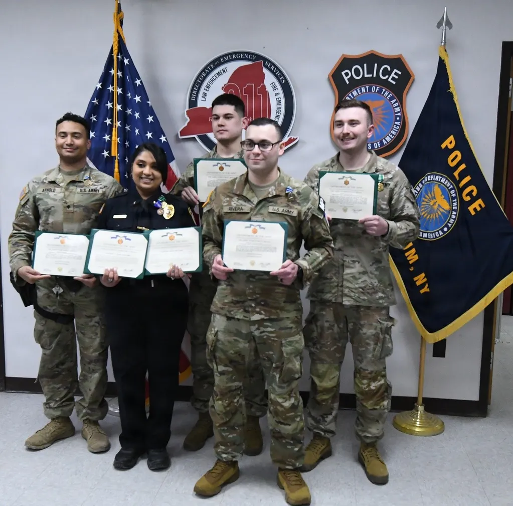 Fort Drum first responders awarded for professionalism, decisive actions on duty