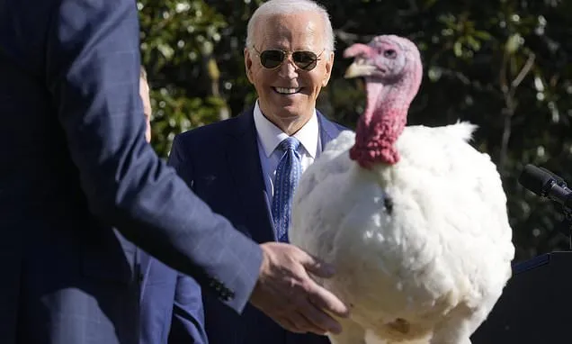 Joe Biden begins final White House holiday season with turkey...