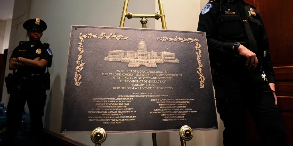 Jan. 6 plaque installed at U.S. Capitol following yearslong delay