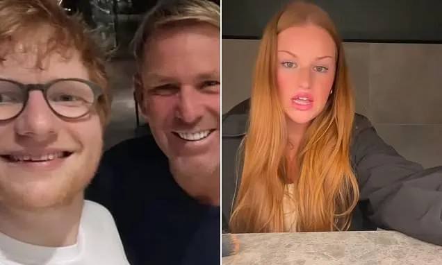 Shane Warne's daughter in row with a 'Karen' at Ed Sheeran concert