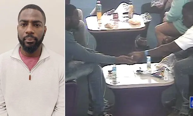 Moment criminals deal drugs INSIDE prison is revealed