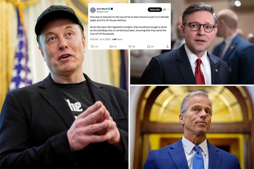 Elon Musk teases plans for 'America Party' after fury over Big,...
