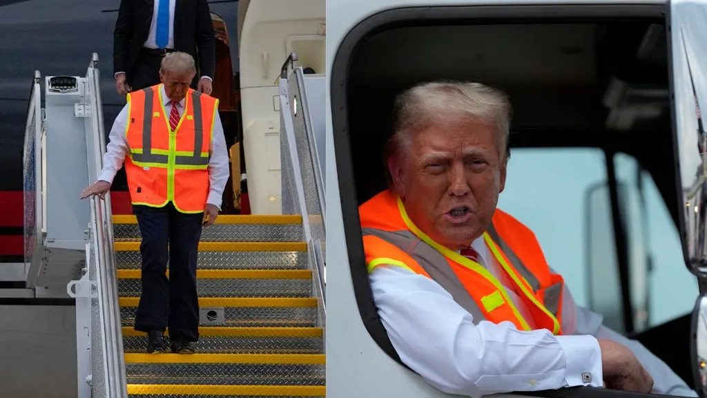 VIDEO: Trump ditches million-dollar plane for garbage truck to 'honour' Biden's 'garbage' comments
