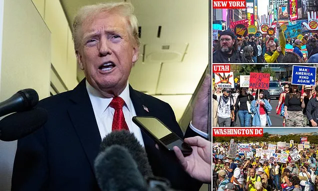 Trump issues blistering response to 'No Kings' protesters