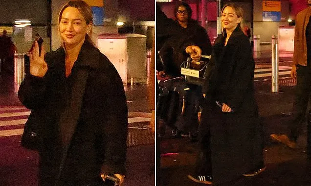 Hilary Duff touches down in London ahead of her nostalgic concert