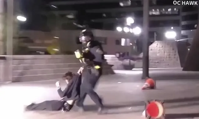 Demonstrator injured after federal agent fired projectile from...