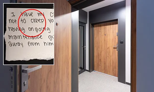 I came home to a creepy note on my door - what should I do?