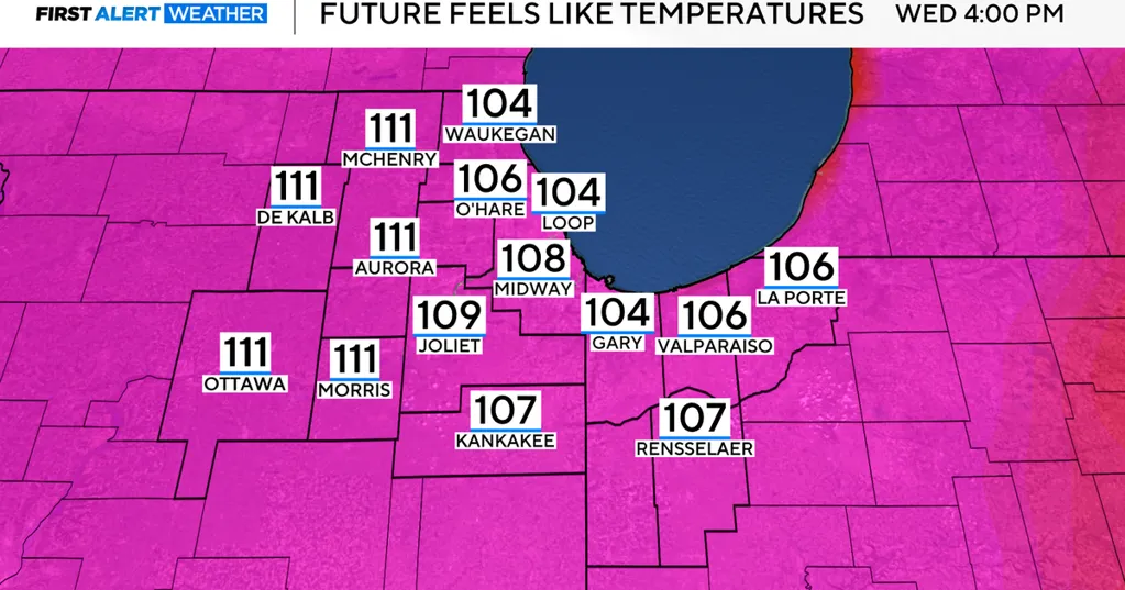 Extreme Heat Watch issued for Chicago area Wednesday and Thursday