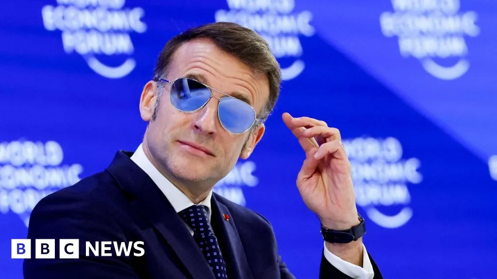 Emmanuel Macron: Why was the French president wearing sunglasses at Davos?