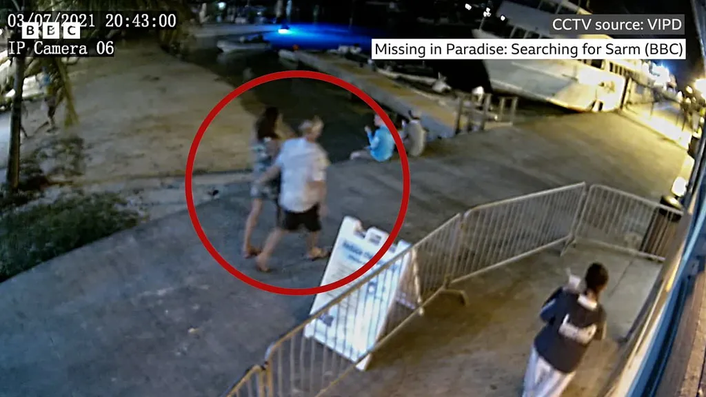 Missing Brit Sarm Heslop's last recorded sighting captured on CCTV