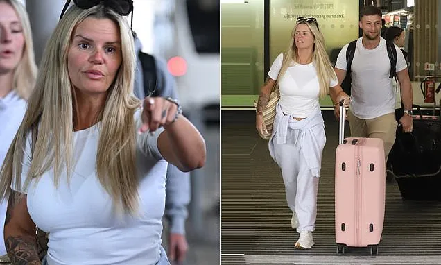 Kerry Katona and boyfriend Paolo return from Spain holiday