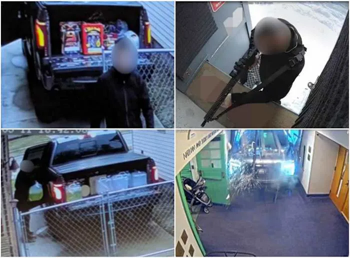 Timeline: Attacker's messages, search history, actions before targeting West Bloomfield temple