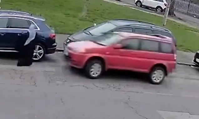 Police launch hunt for driver after car ploughs into woman