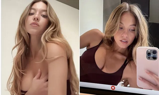 Sydney Sweeney shows off her chest as she plugs SYRN lingerie brand