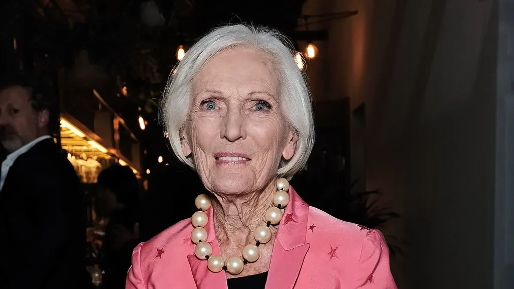 Dame Mary Berry says she feels very lucky to still have her husband