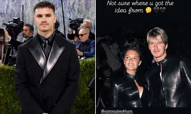 David Beckham cheekily accuses son Romeo of stealing his iconic look