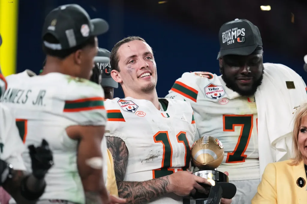 Carson Beck's college career set to end when Miami faces Indiana in College Football Playoff finale - WTOP News