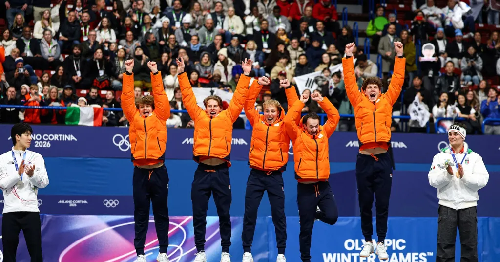 Dutch top Olympics medals table in short track as Italy's Fontana makes history