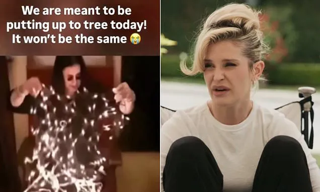 Kelly Osbourne shares a clip of Ozzy getting into the festive spirit