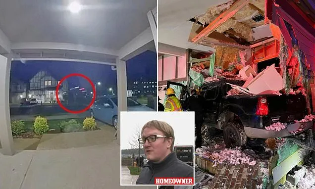 Video shows truck fly through the air and slam into an Oregon home