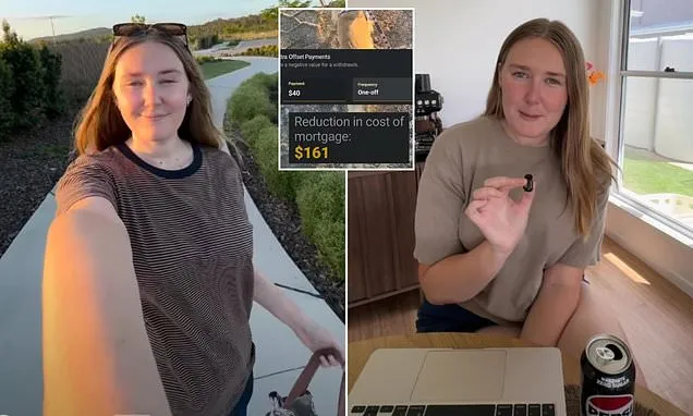 A young Aussie woman is collecting cans to pay down her mortgage