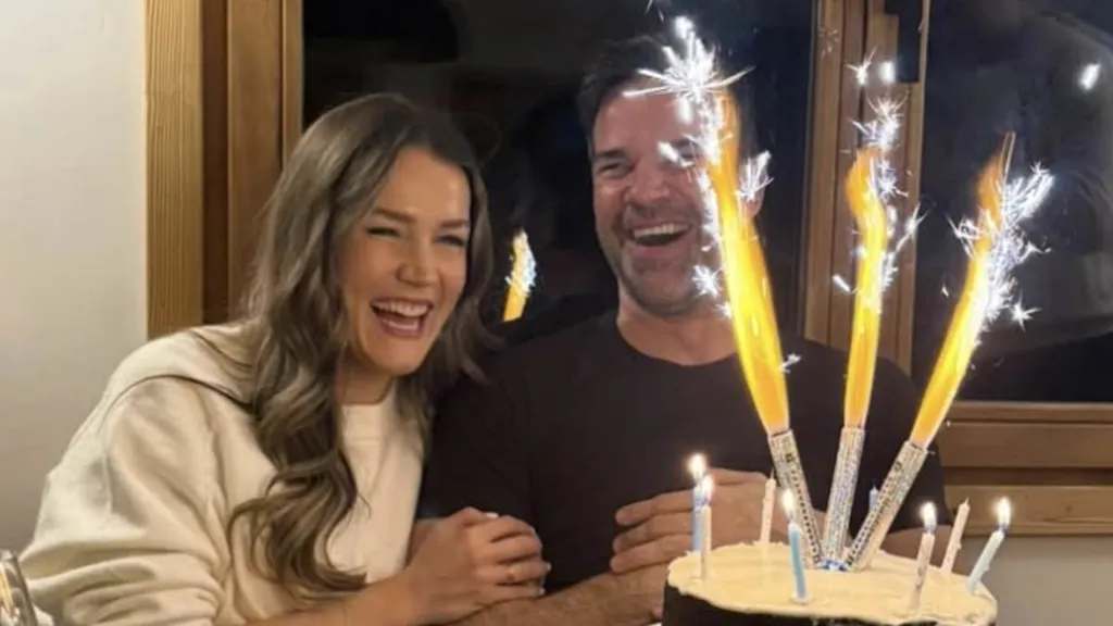 Gethin Jones enjoys ski trip with stunning Sky Sports presenter Pien