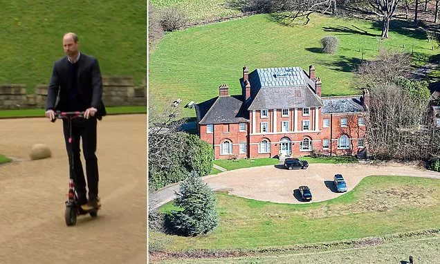 Prince William is 'banned from using e-scooter' at new forever home
